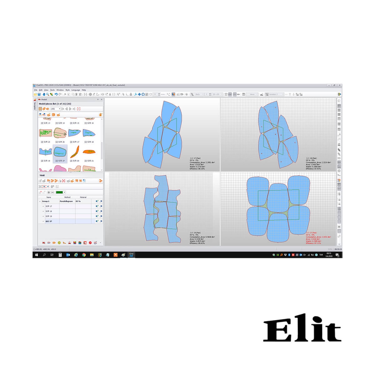 Icad3D+ Yield